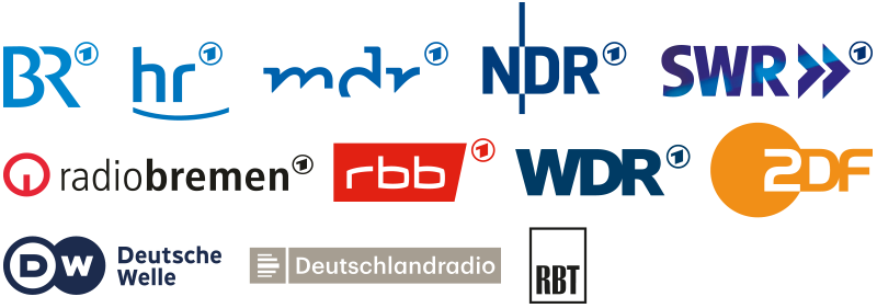 Logos der Rundfunkanstalten